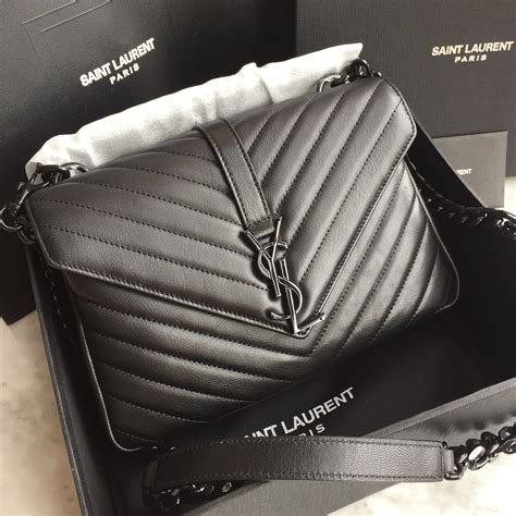 ysl college black hardware|saint laurent purse black hardware.